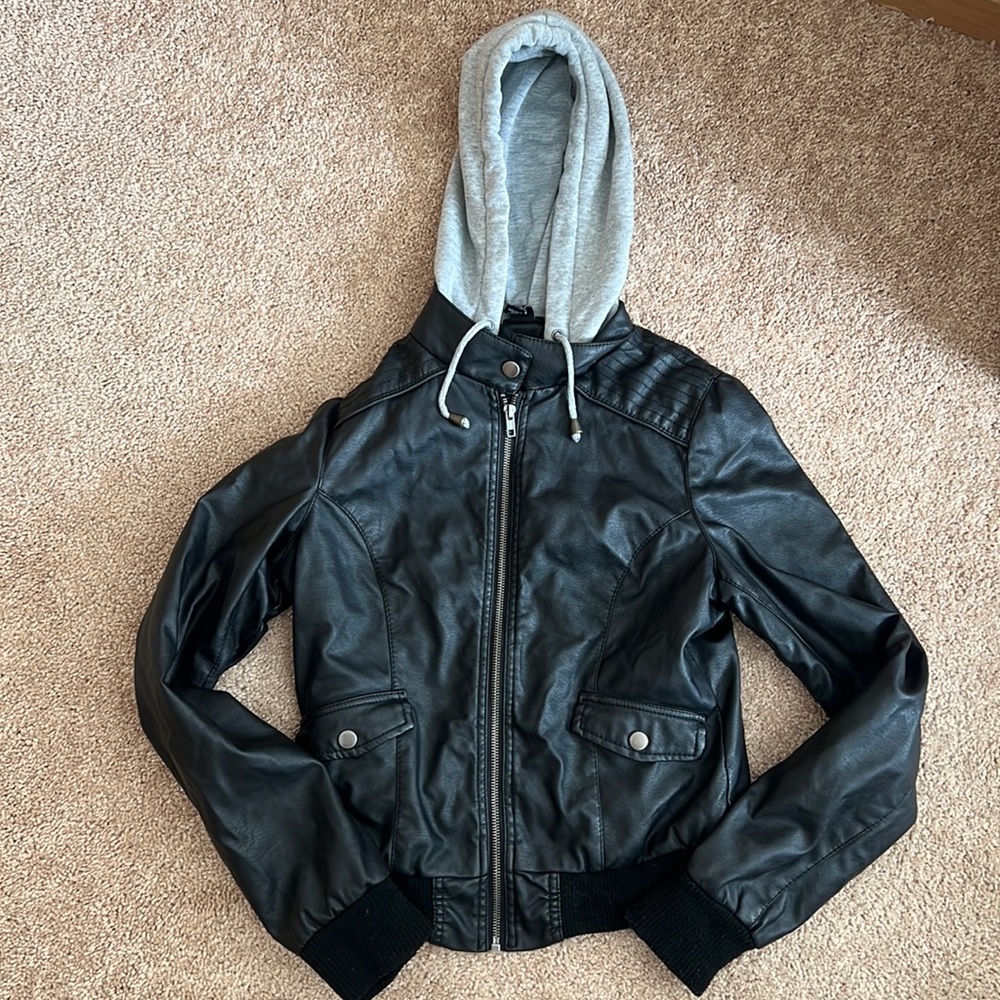 Faux leather jacket